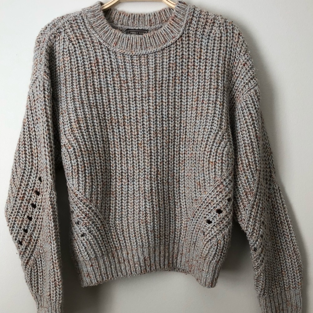 J. Crew Point Sur Chunky Ribbed Crewneck sweater